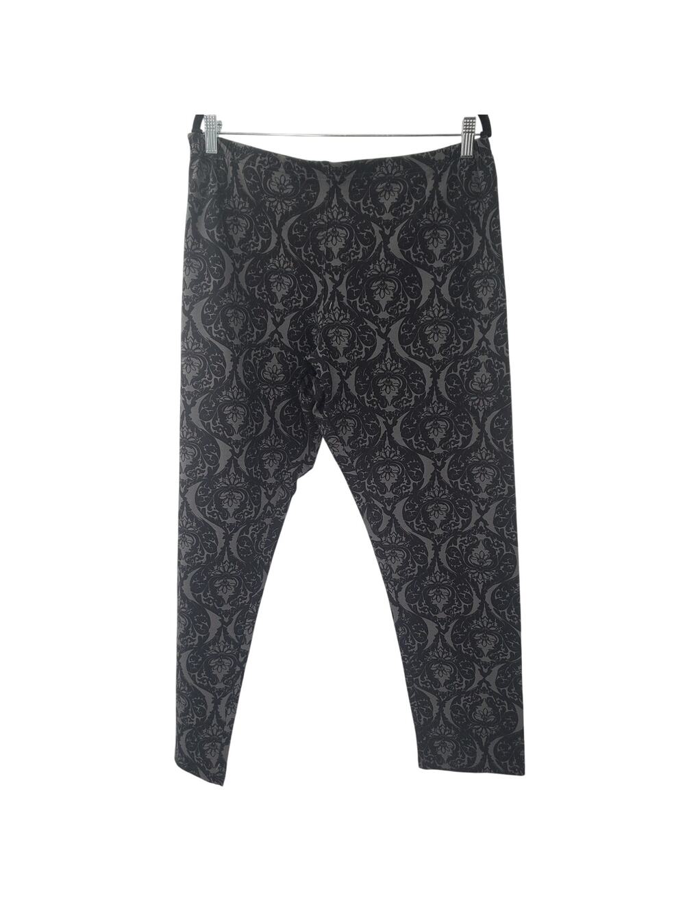 WOMEN WITH CONTROL Black and Gray Stretchy Pants Womens Petite Extra Large XLP